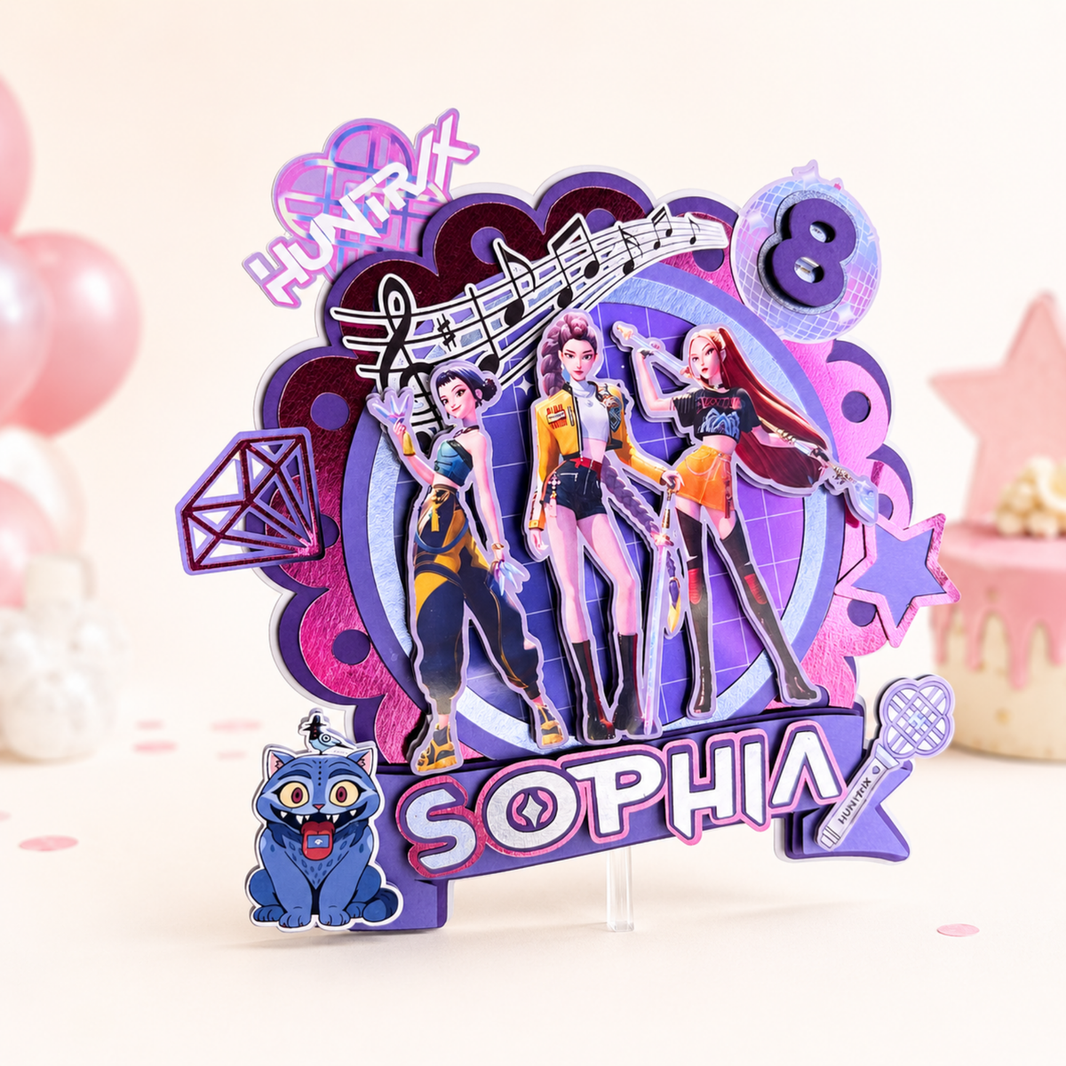 Personalized Kpop cake topper custom birthday cake decoration for girls
