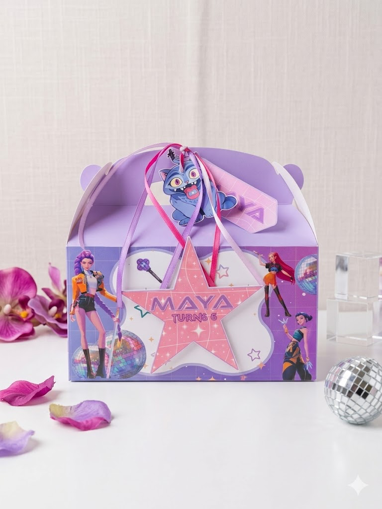 Kpop  gable box party favor personalized for birthday celebrations