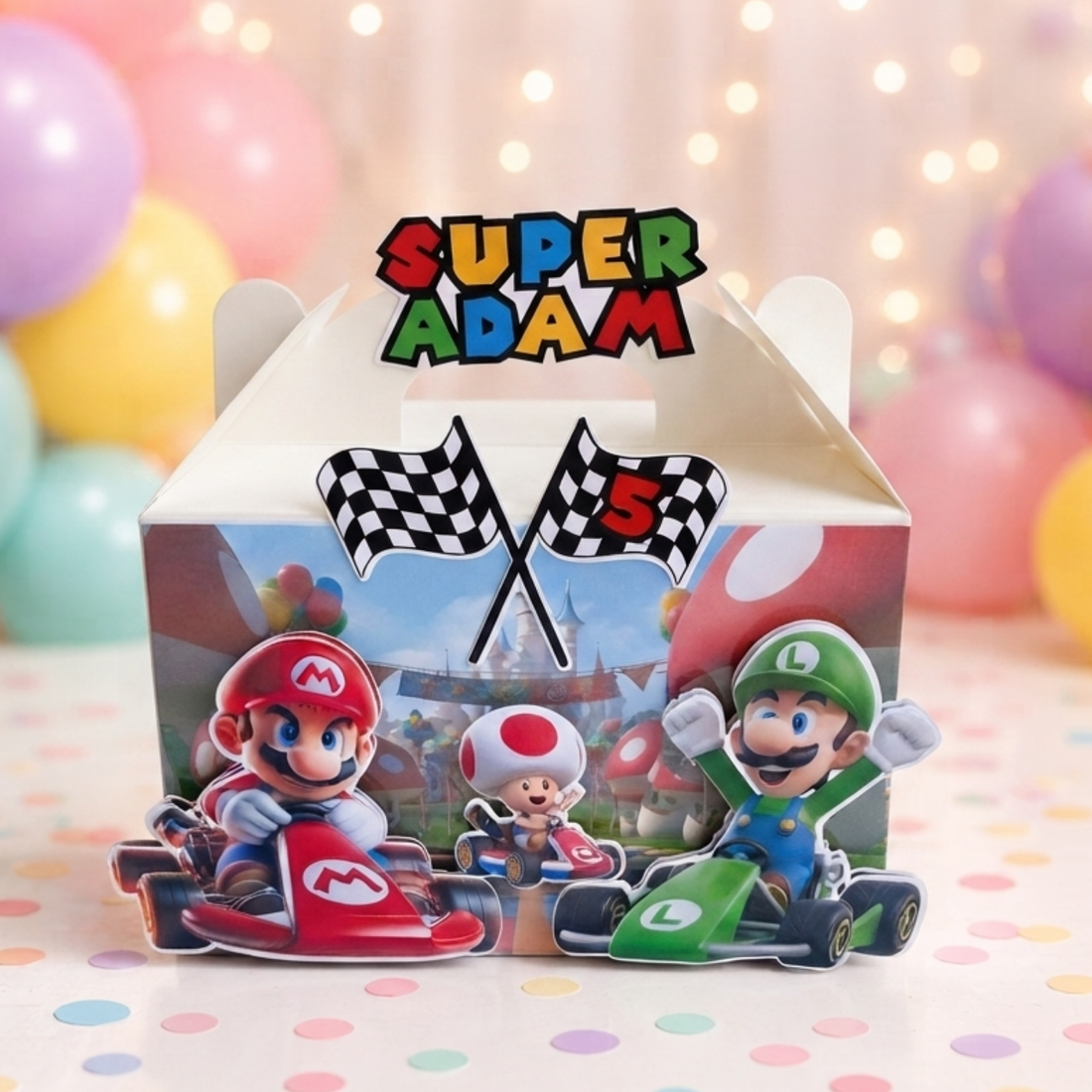 Custom Super Mario Lunch Box Party Favor